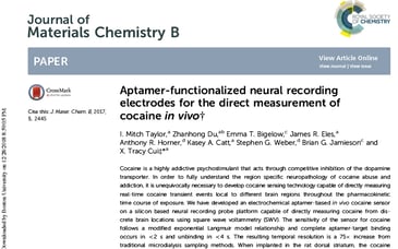 2017: Chemosensing Technology Featured in Journal of Materials Chemistry